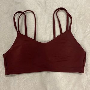 Lululemon ‘like a cloud’ sports bra, red merlot, size 6